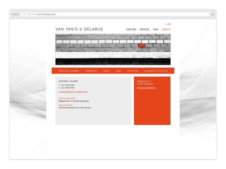 Van Innis & Delarue - Website 2013